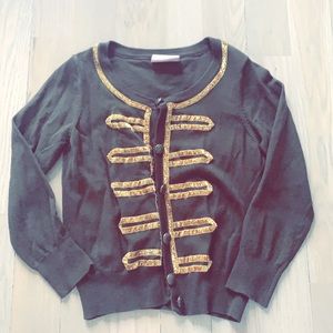 Women’s cardigan olive green/gold
